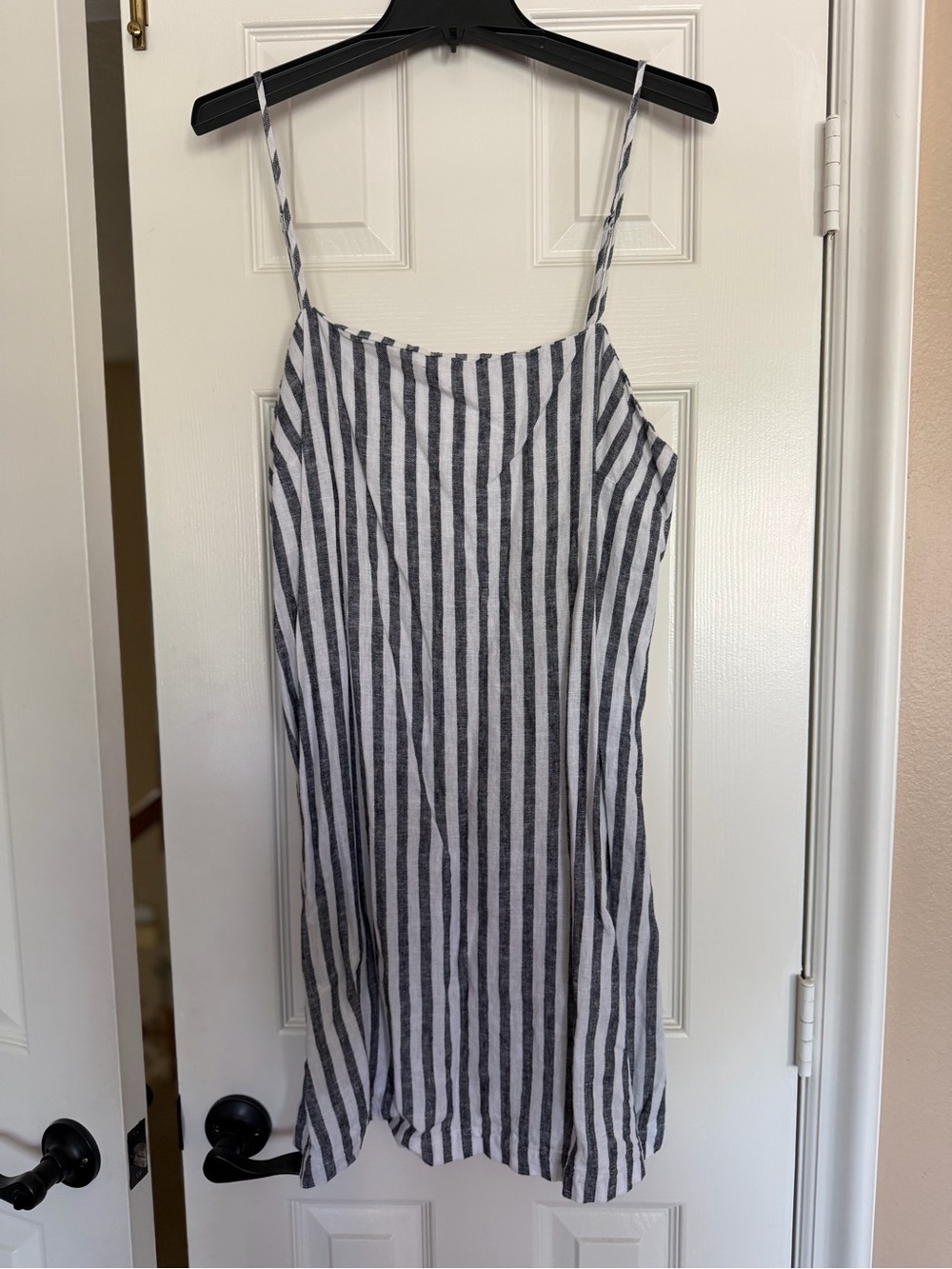 a new day Black and White Striped Mini Dress